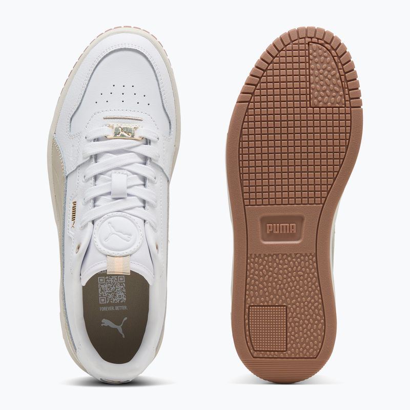 Moteriški batai PUMA Carina Street Lux puma white/desert dust/puma gold 3