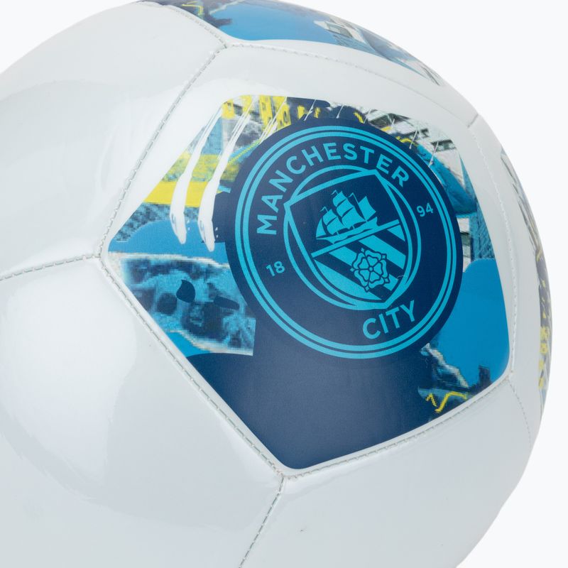PUMA MCFC ftblNRGY blazing blue/bright aqua 5 dydžio futbolo kamuolys 3