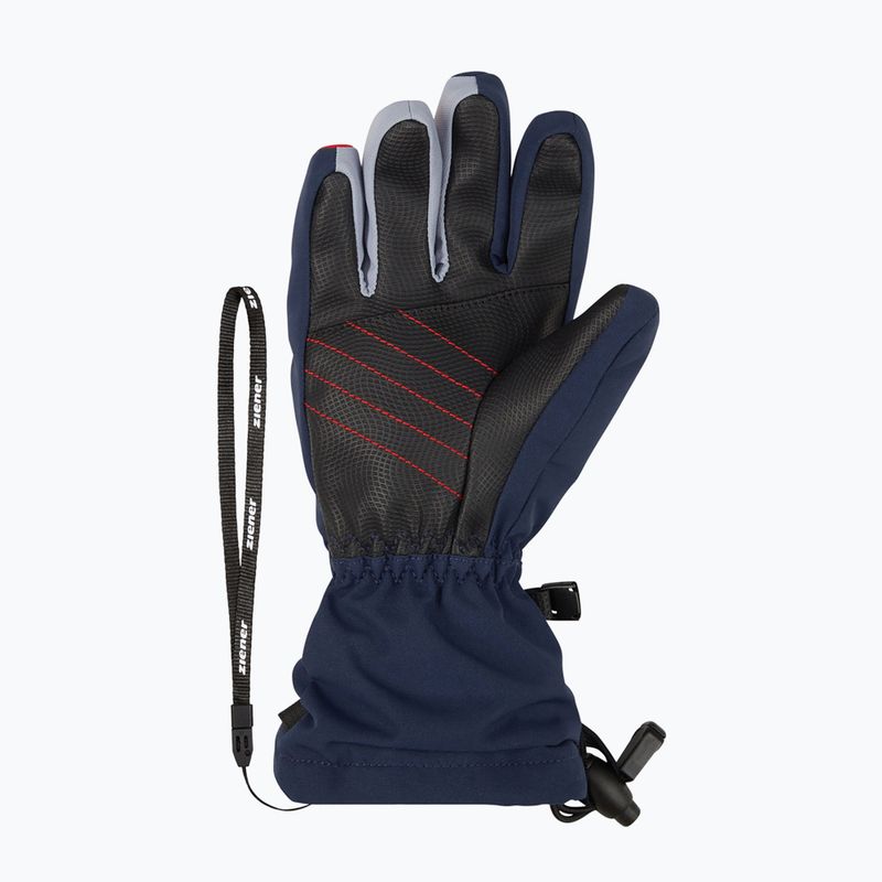 Vaikiškos slidininkų pirštinės ZIENER Laval Aquashield AW dark navy 3