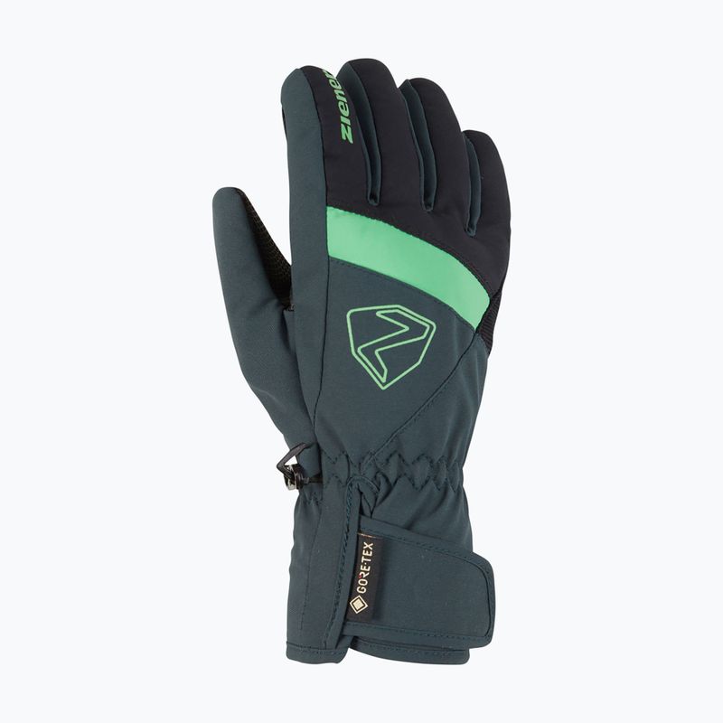 Vaikiškos slidininkų pirštinės ZIENER Leif GTX dark jungle 7