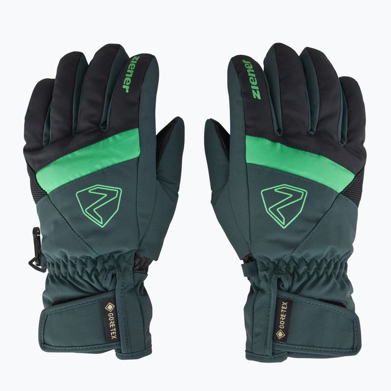 Vaikiškos slidininkų pirštinės ZIENER Leif GTX dark jungle 3