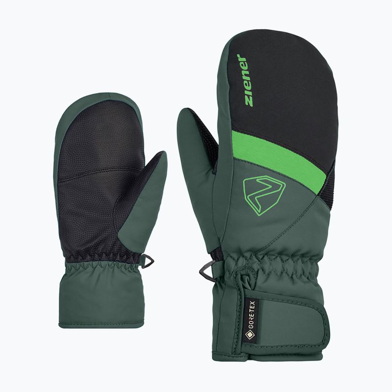 Vaikiškos slidininkų pirštinės ZIENER Levin GTX Mitten dark jungle 6