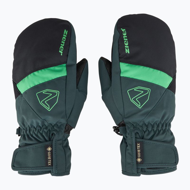 Vaikiškos slidininkų pirštinės ZIENER Levin GTX Mitten dark jungle 3