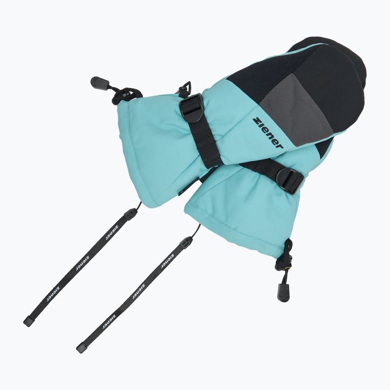 Vaikiškos slidininkų pirštinės ZIENER Lanic GTX + Gore Plus Warm Mitten river blue 6