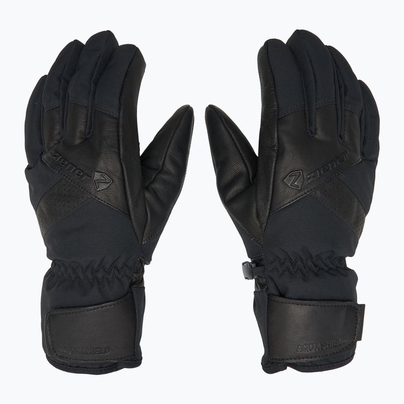 Vyriškos slidinėjimo pirštinės ZIENER Getter Aquashield AW alpine black 3