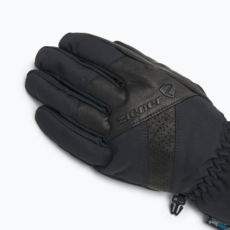 Vyriškos slidinėjimo pirštinės ZIENER Getter Aquashield AW alpine black 4