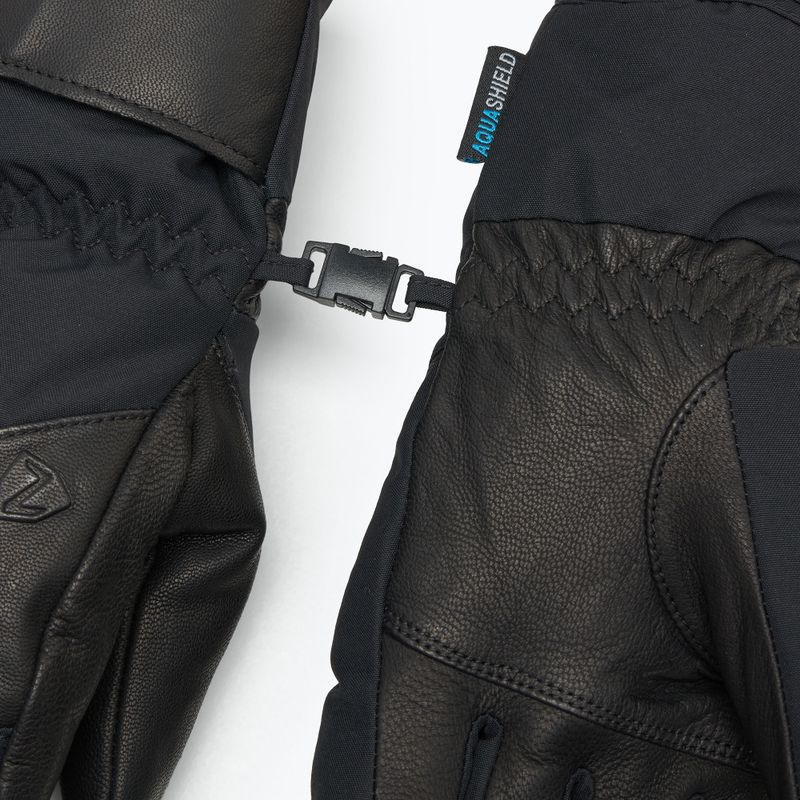 Vyriškos slidinėjimo pirštinės ZIENER Getter Aquashield AW alpine black 5
