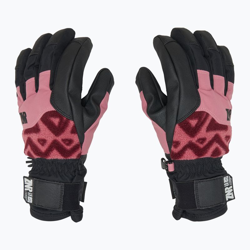 Vyriškos slidinėjimo pirštinės ZIENER Gonno Aquashield rose blossom 3