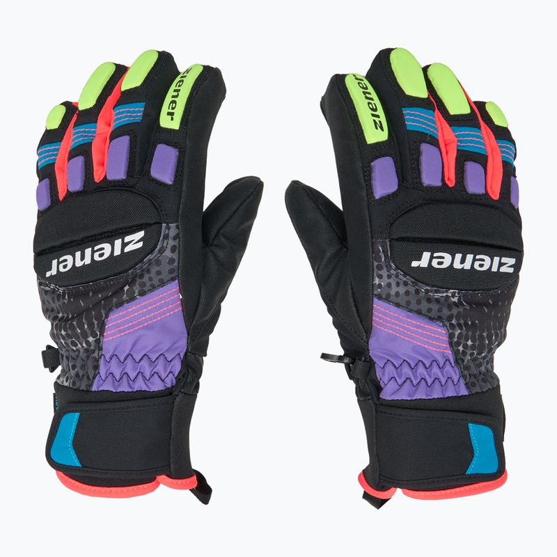 Vaikiškos slidininkų pirštinės ZIENER Luro Aquashield PR multicolor 3
