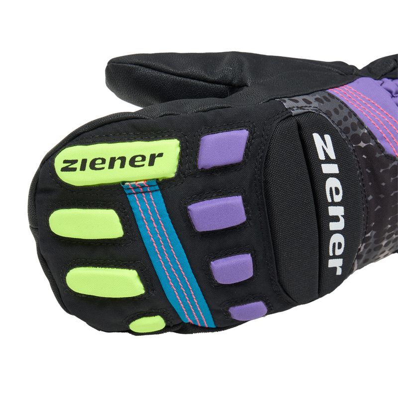 Vaikiškos slidininkų pirštinės ZIENER Luron Aquashield PR Mitten multicolor 4