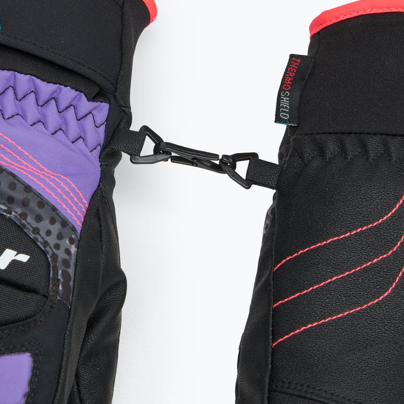 Vaikiškos slidininkų pirštinės ZIENER Luron Aquashield PR Mitten multicolor 5
