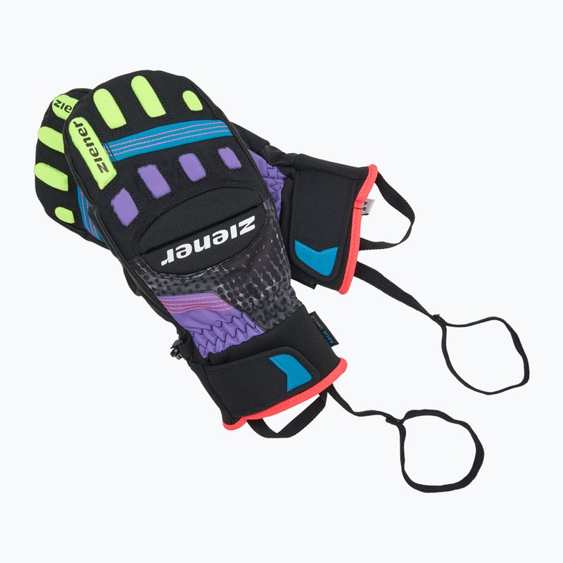 Vaikiškos slidininkų pirštinės ZIENER Luron Aquashield PR Mitten multicolor 6