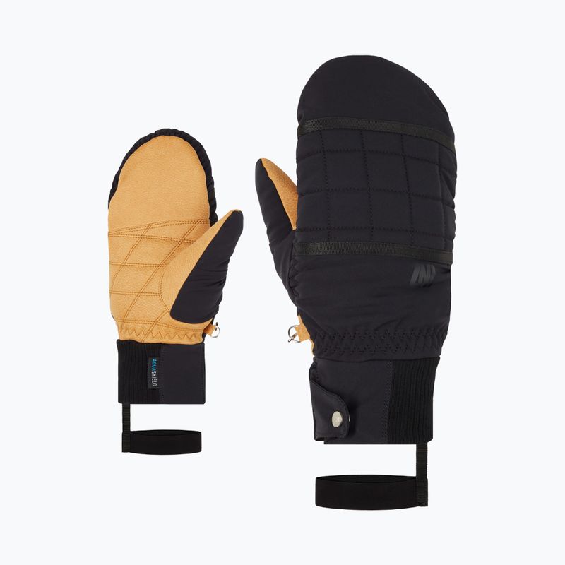 Moteriškos slidininkų pirštinės ZIENER Kabba black 7