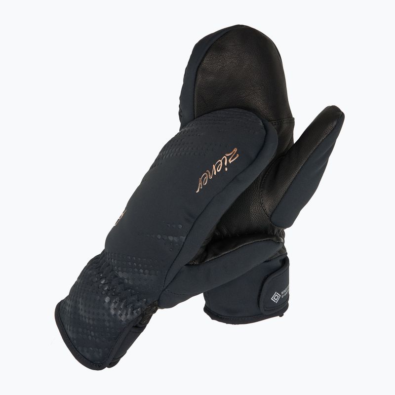 Moteriškos slidininkų pirštinės ZIENER Karoia WS PR Mitten black/rose metallic