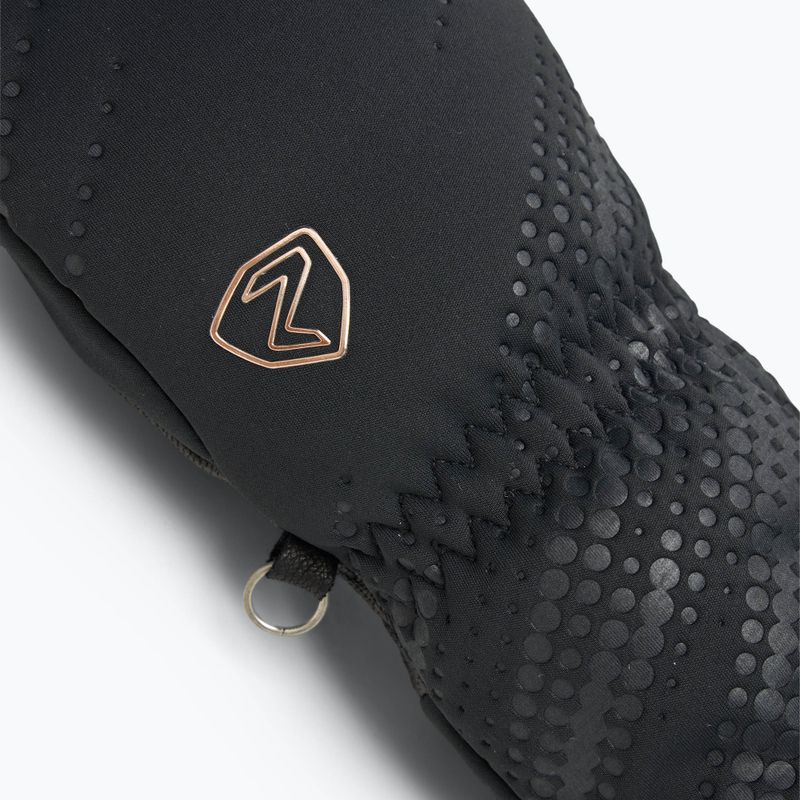 Moteriškos slidininkų pirštinės ZIENER Karoia WS PR Mitten black/rose metallic 4