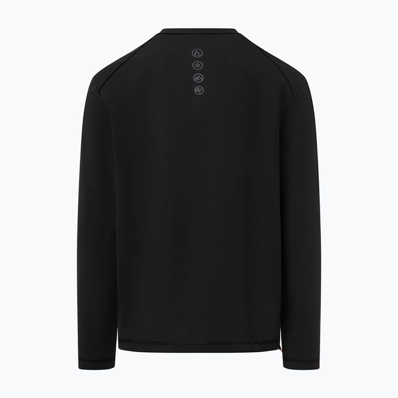 Vyriški termoaktyvūs marškinėliai ilgomis rankovėmis BOGNER FIRE+ICE Alejo 1/4 Zip black 2