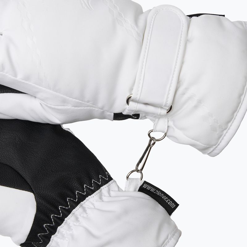 Moteriškos slidinėjimo pirštinės ZIENER Keva-Z PR white 5