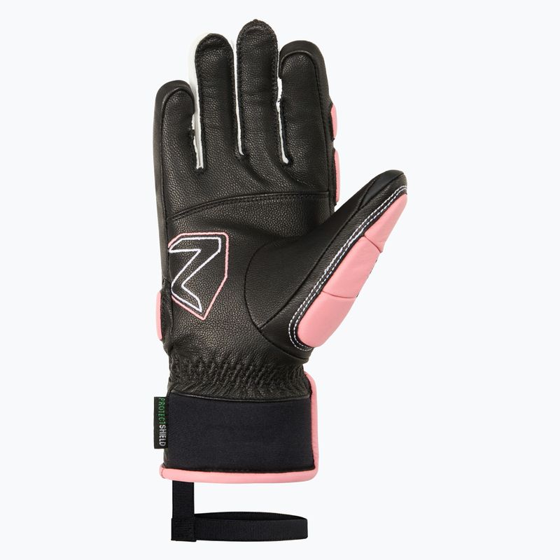 Vaikiškos slidinėjimo pirštinės Ziener Lanus-Z AS PR black/pink vanilla 3