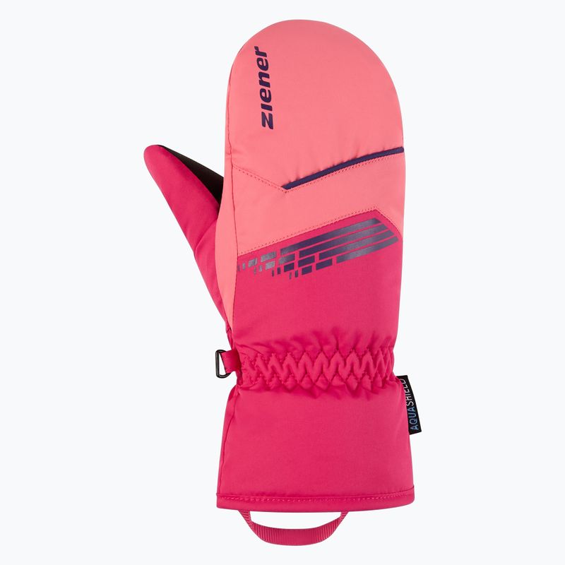 Vaikiškos slidinėjimo pirštinės ZIENER Lavivo-Z AS Mitten pop pink 2