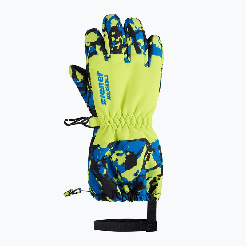 Vaikiškos slidinėjimo pirštinės ZIENER Levio AS Minis camo persian blue 2