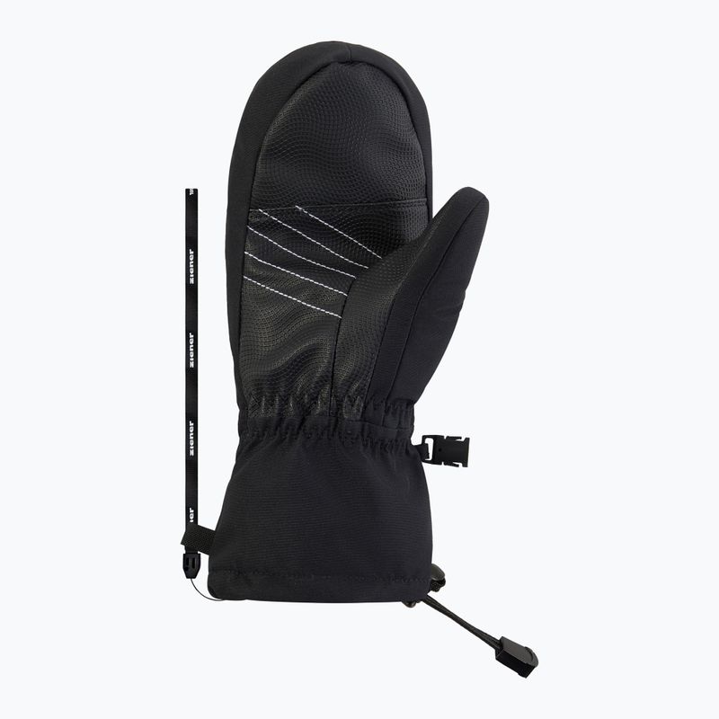 Vaikiškos slidinėjimo pirštinės ZIENER Lavalino-Z Aquashield AW Mitten black/red leo 3