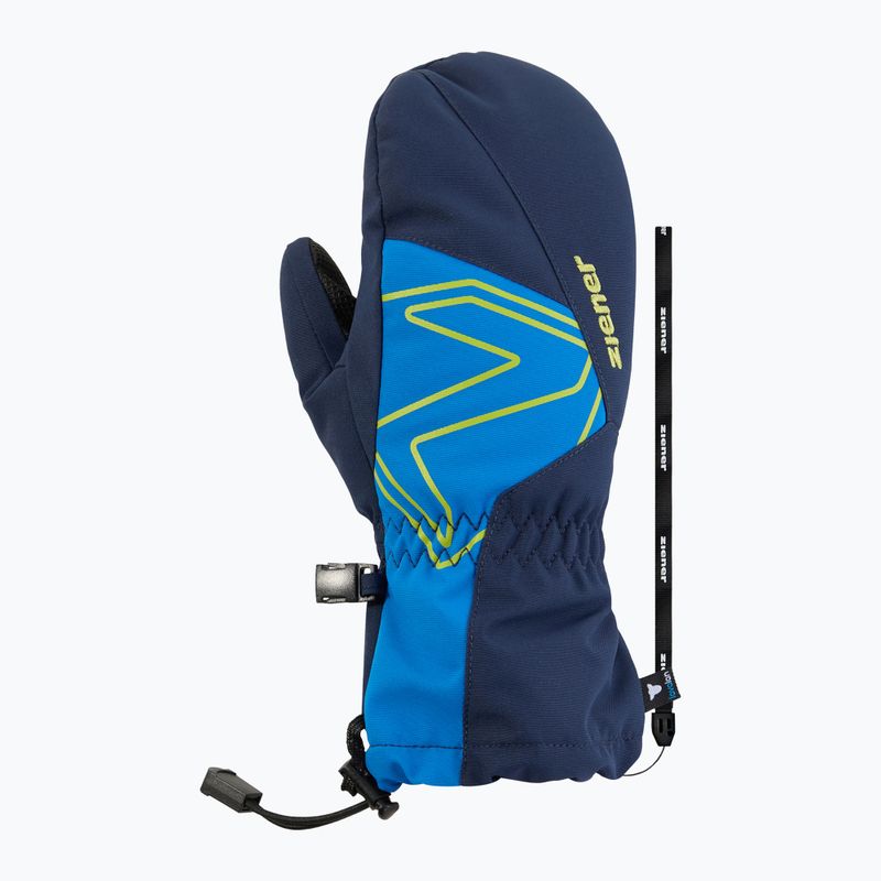 Vaikiškos slidinėjimo pirštinės ZIENER Lavalino-Z Aquashield AW Mitten dark navy/cobalt blue 2