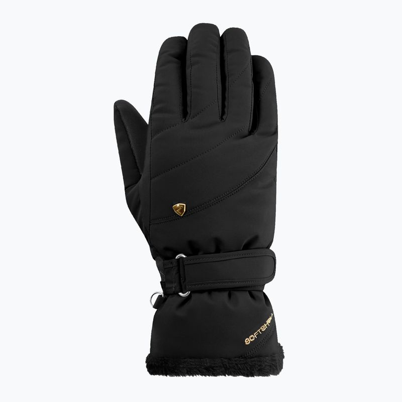 Moteriškos slidinėjimo pirštinės ZIENER Keaka-Z Aquashield PR black/gold art. 2