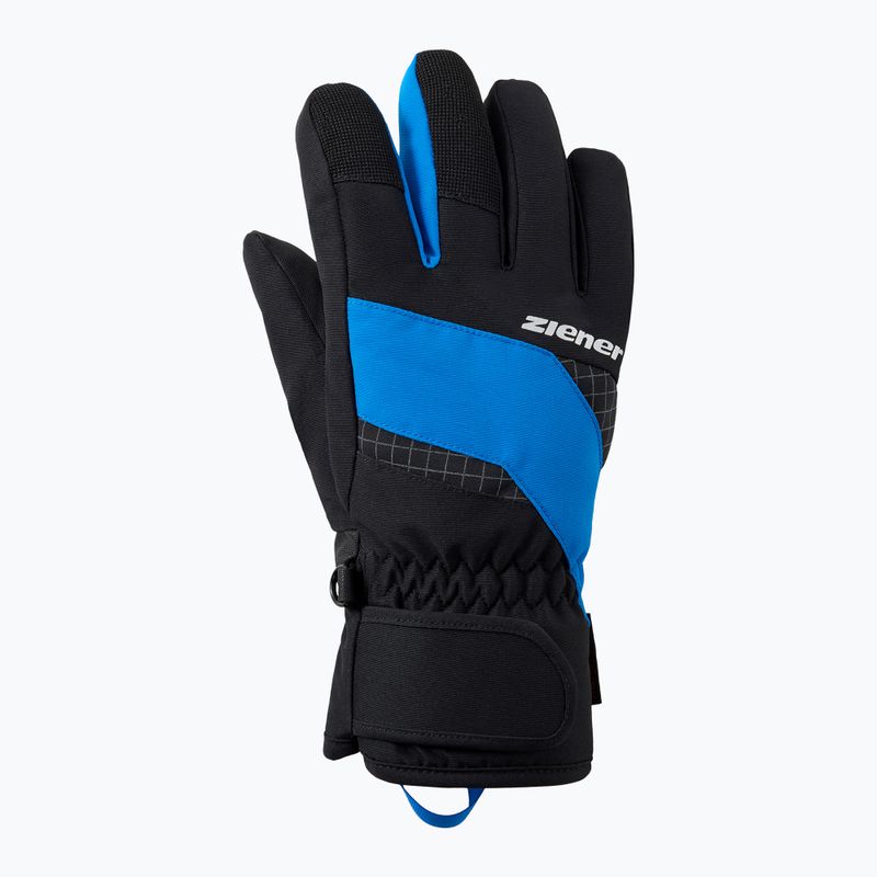 Vaikiškos slidinėjimo pirštinės ZIENER Luuki-Z Aquashield black/persian blue 2