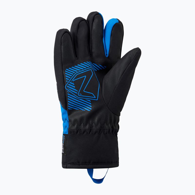 Vaikiškos slidinėjimo pirštinės ZIENER Luuki-Z Aquashield black/persian blue 3
