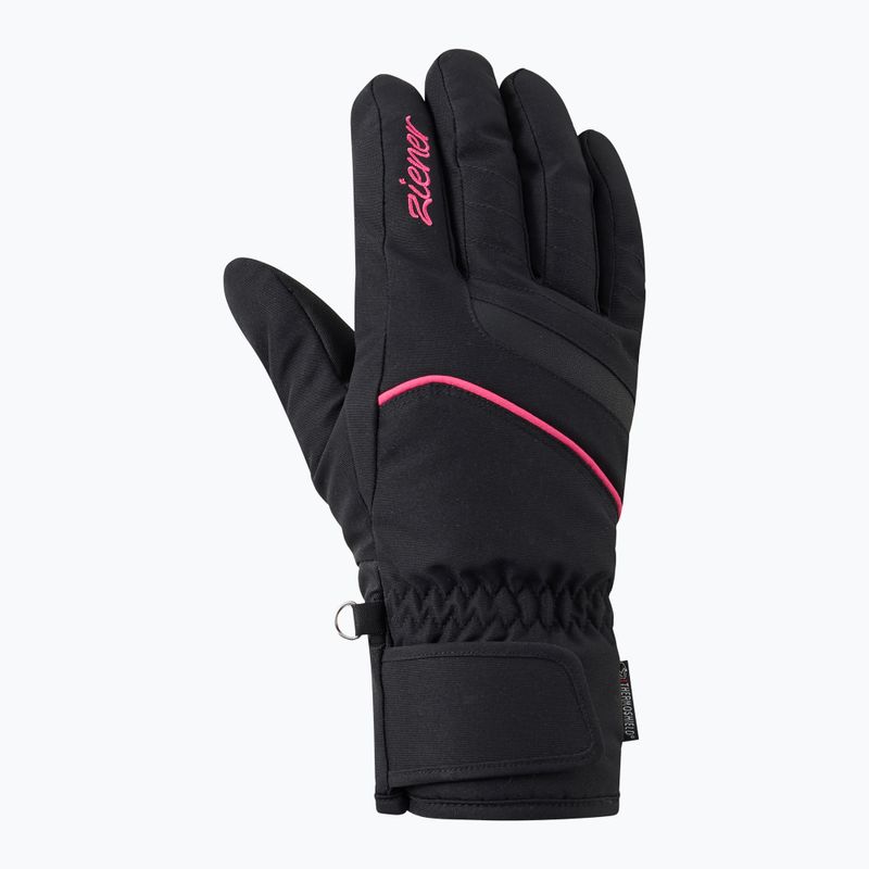 Moteriškos slidinėjimo pirštinės Ziener Khania-Z PR Glove black/pink lily 2