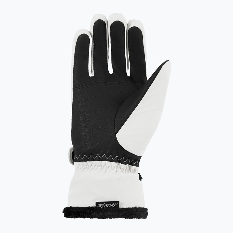 Moteriškos slidinėjimo pirštinės ZIENER Keaka-Z Aquashield PR white 3