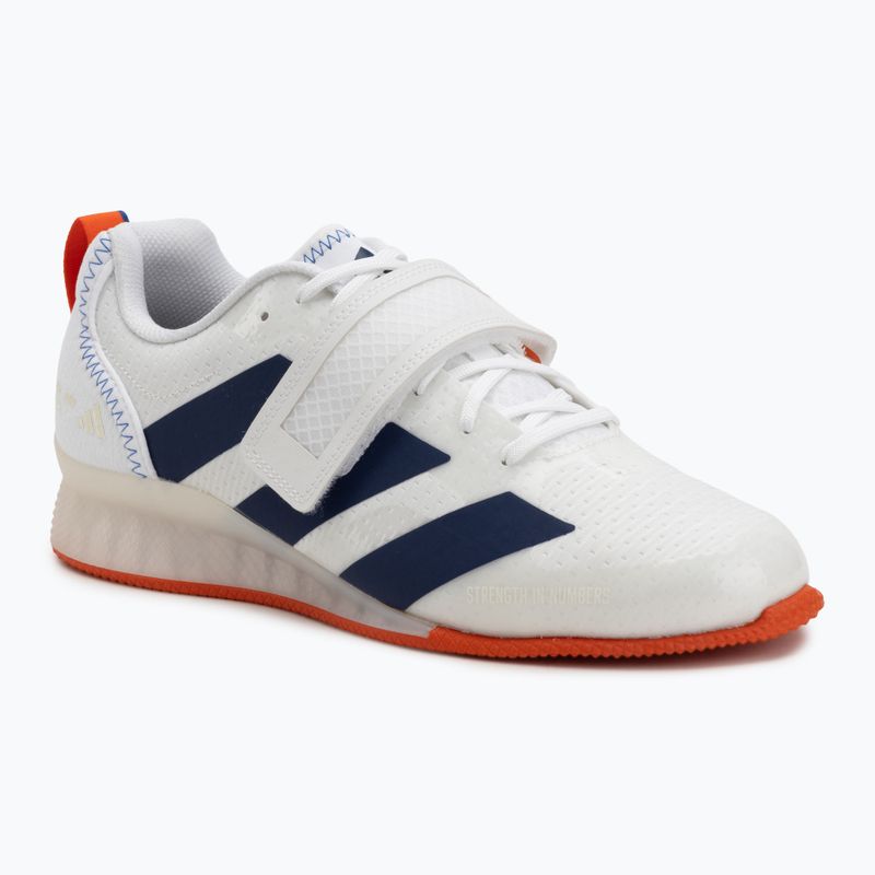 Sunkiosios atletikos batai adidas Adipower Weightlifting III Footwear white/dark blue/royal blue