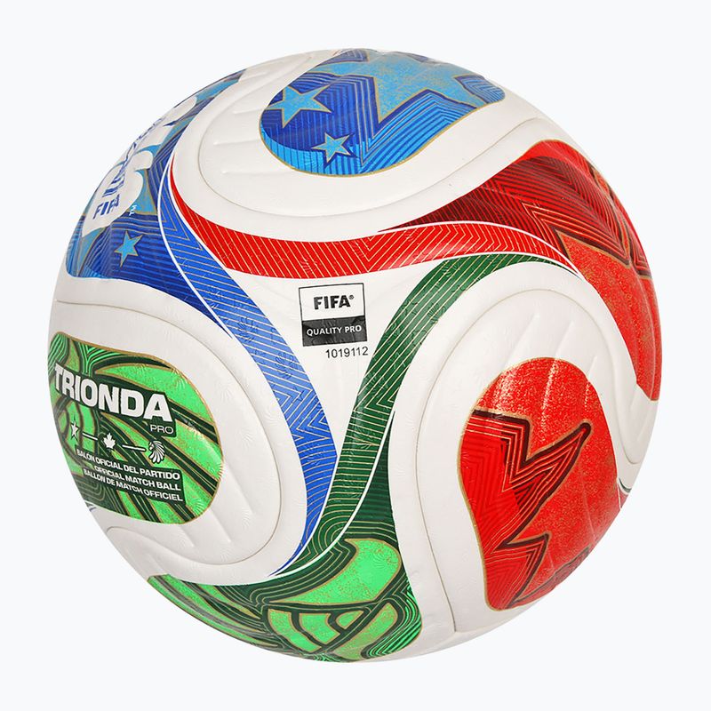 Futbolo kamuolys adidas Trionda Pro World Cup white/blue dydis 5 3
