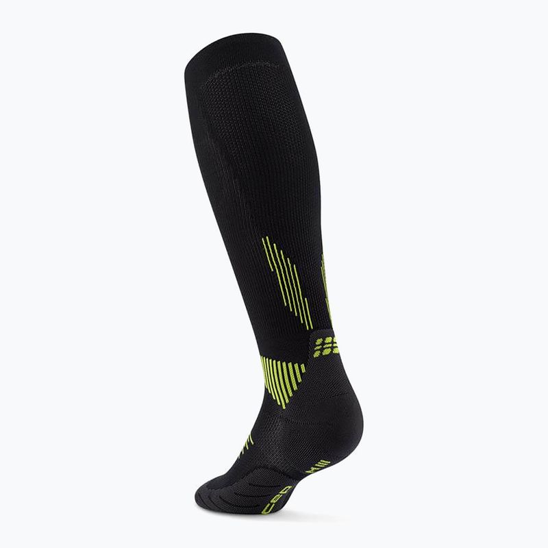 Moteriškos kompresinės kojinės CEP Run Tall 5.0 black/lime 3