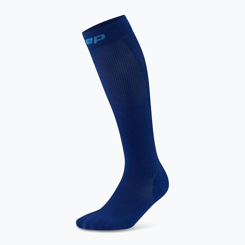 Moteriškos kompresinės kojinės CEP Run Tall 5.0 dark blue 2