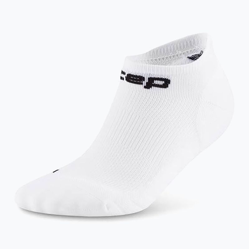 Moteriškos kompresinės kojinės CEP Run No Show 5.0 white 2