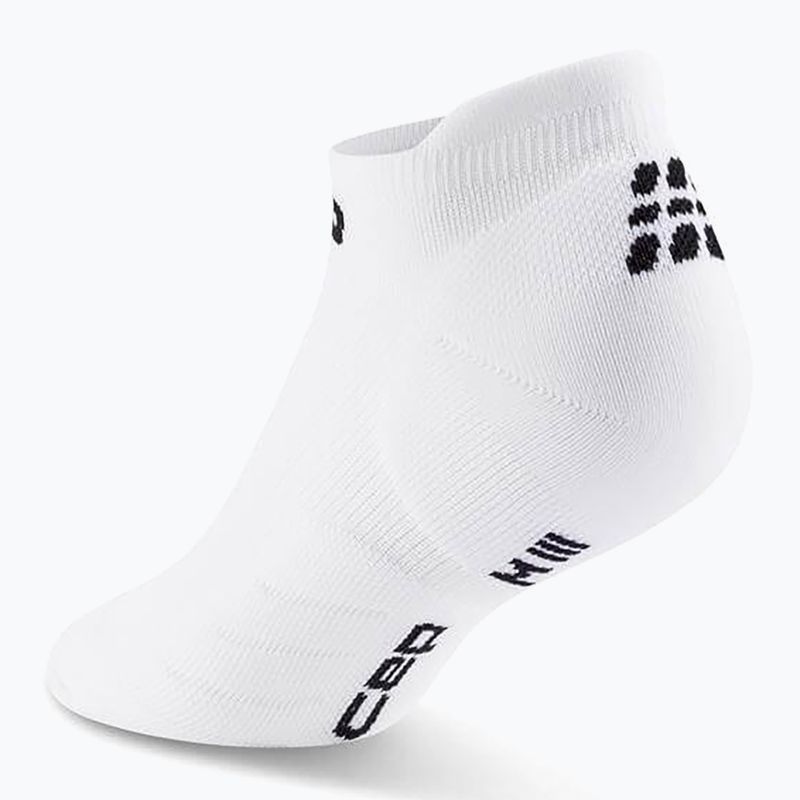 Moteriškos kompresinės kojinės CEP Run No Show 5.0 white 3