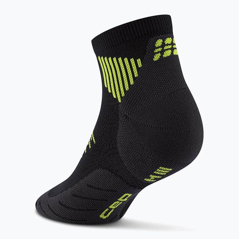 Moteriškos kompresinės kojinės CEP Run Low Cut 5.0 black/lime 3