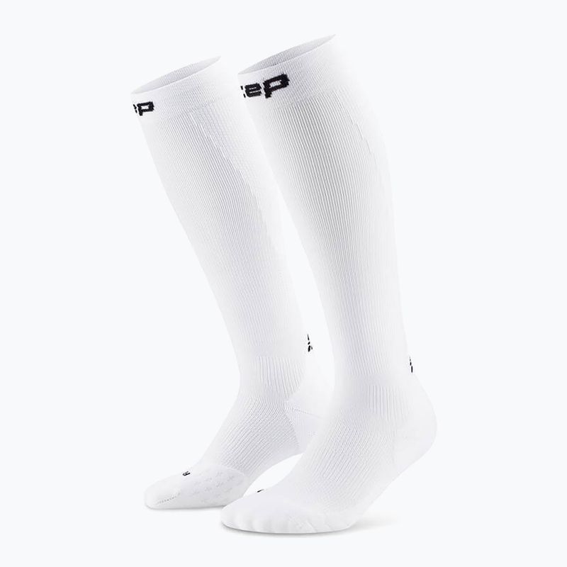Vyriškos kompresinės kojinės CEP Run Tall 5.0 white