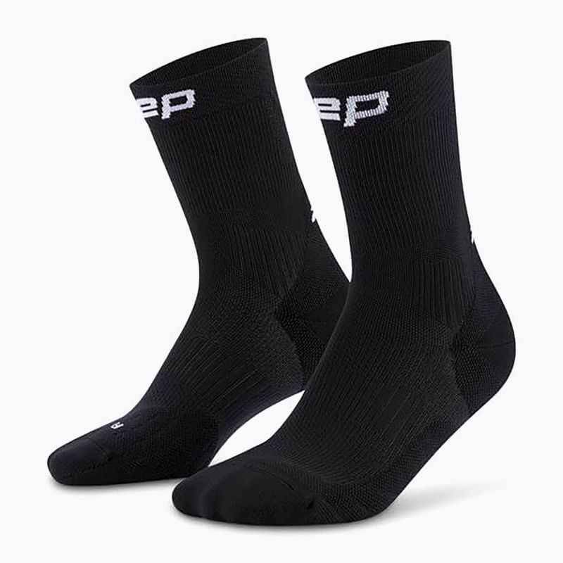 Vyriškos kompresinės kojinės CEP Run Mid Cut 5.0 black