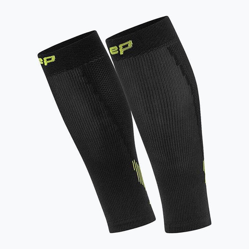 Kompresinės blauzdų juostos moterims CEP Calf 5.0 black/lime