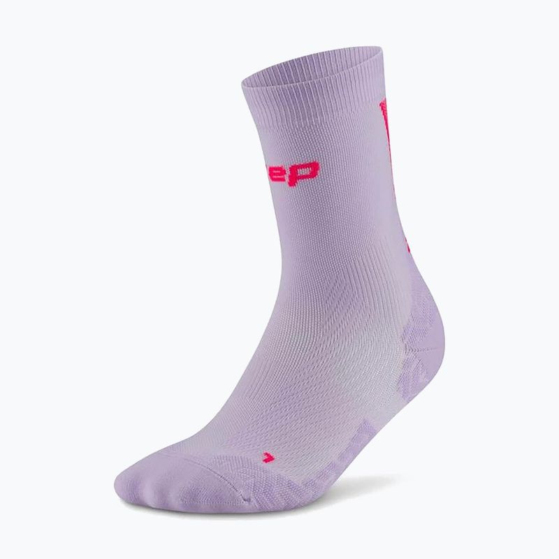 Moteriškos kojinės CEP Ultralight Mid Cut 4.0 lilac/pink 2