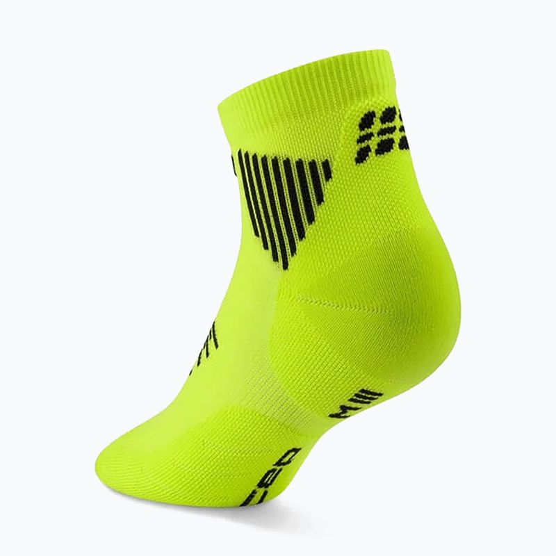 Moteriškos kompresinės kojinės CEP Run Low Cut 5.0 lime/black 3