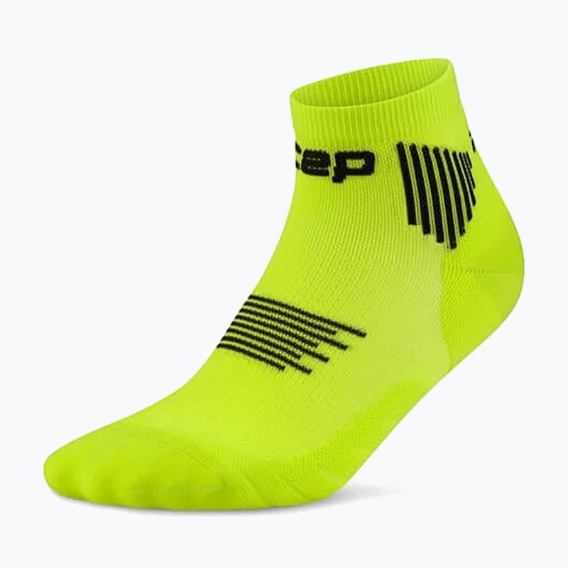 Vyriškos kompresinės kojinės CEP Run Low Cut 5.0 lime/black 2