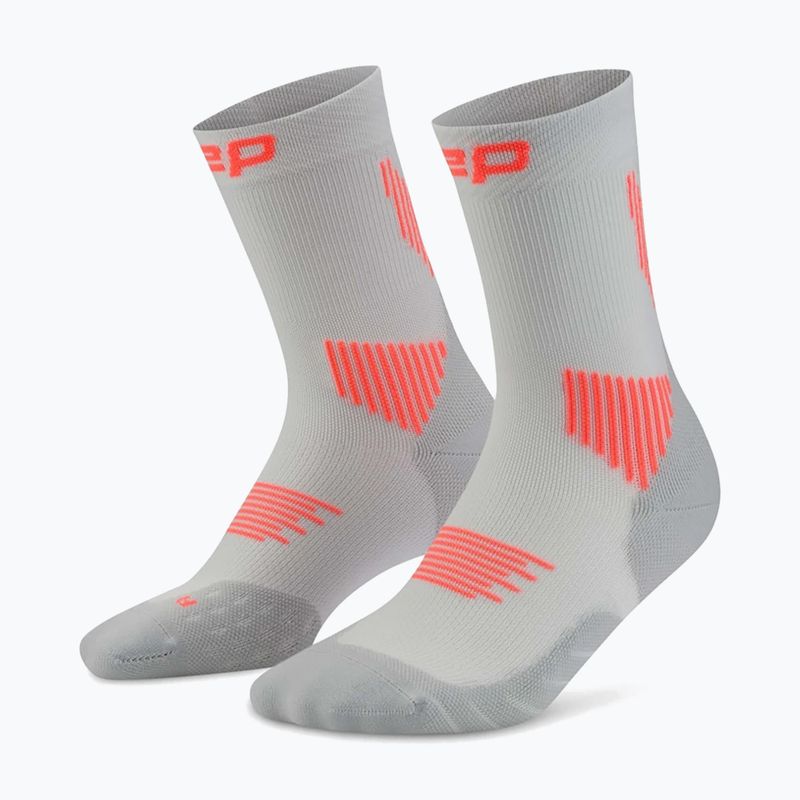 Vyriškos kompresinės kojinės CEP Run Mid Cut 5.0 grey