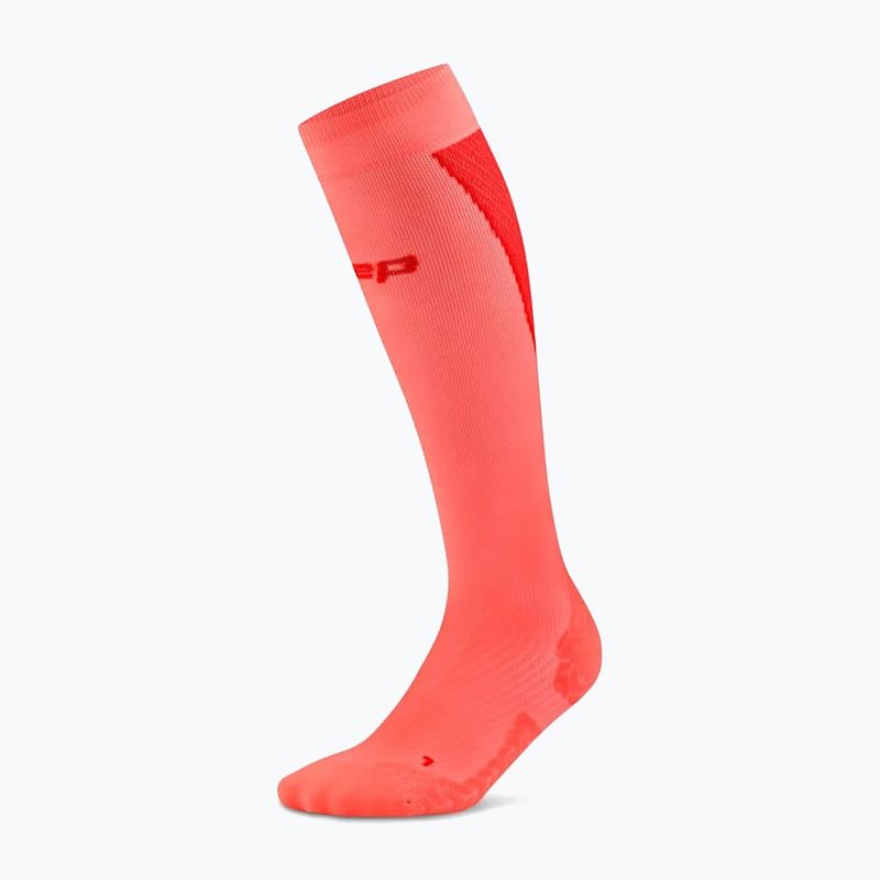 Vyriškos kojinės CEP Ultralight Tall 4.0 neon coral/red 2