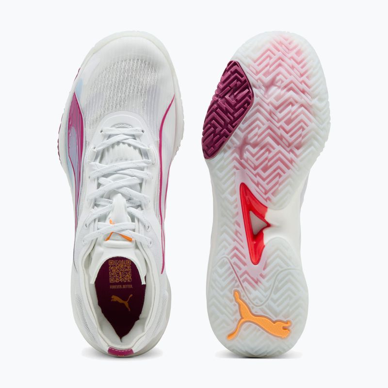 Moteriški batai PUMA Accelerate NITRO SQD 4 puma white/berry/lilaccrush/hautetropic/heatfire 12