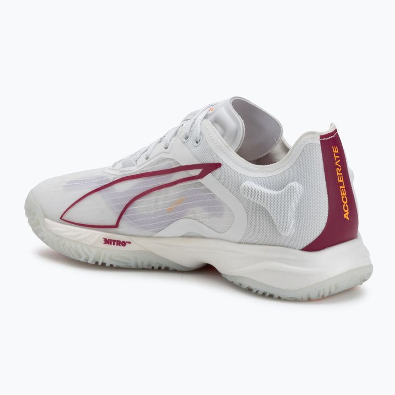 Moteriški batai PUMA Accelerate NITRO SQD 4 puma white/berry/lilaccrush/hautetropic/heatfire 3