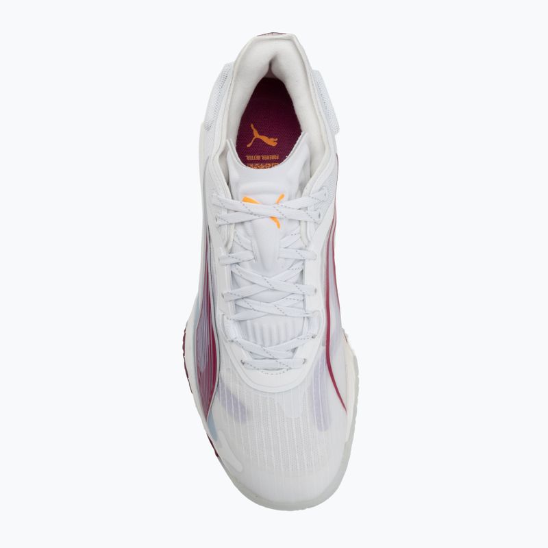 Moteriški batai PUMA Accelerate NITRO SQD 4 puma white/berry/lilaccrush/hautetropic/heatfire 5