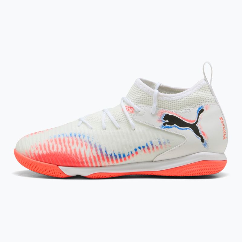 Vaikiški futbolo batai PUMA Future 8 Match It + Mid Jr puma white/puma black/glowing red